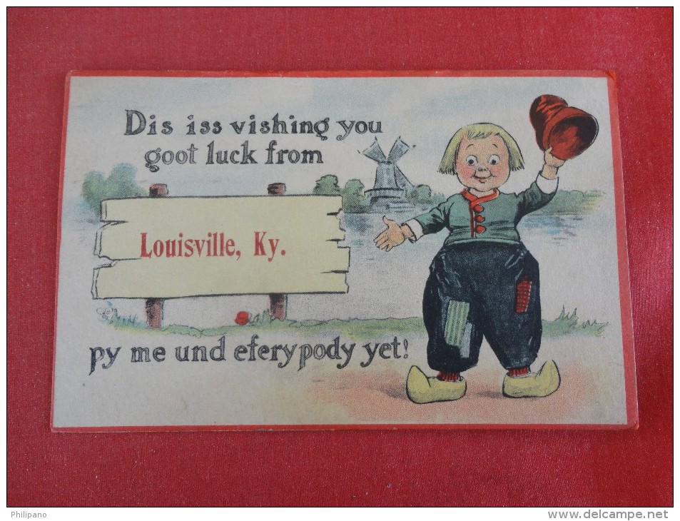 Kentucky> Louisville Dutch Boy Greeting     Ref 1696 - Louisville