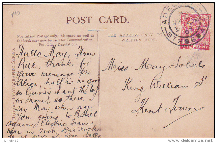 Australia 1907 Postcard - Brieven En Documenten