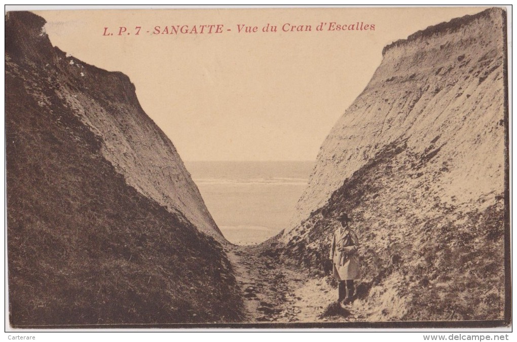 Cpa,pas De Calais,sangatte Il Ya 100 Ans,endroit Malheuresement Célèbre,vue Du Cran D´escalles,62 - Sangatte