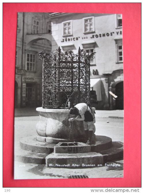 Wr.Neustadt Alter Brunnen Am Fischplatz - Wiener Neustadt