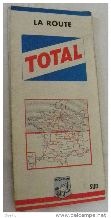 Carte MICHELIN TOTAL 1967 La Route France Nord & Sud - Michelin (guides)