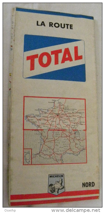 Carte MICHELIN TOTAL 1967 La Route France Nord & Sud - Michelin (guides)