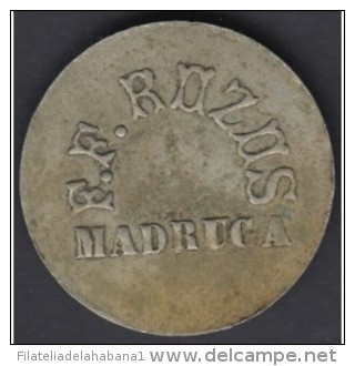 TK45- CUBA ESPAÑA SPAIN. FF ROZOS. RECOGIDA DE TABACO. TOBACCO TOKEN. 10c. - Cuba