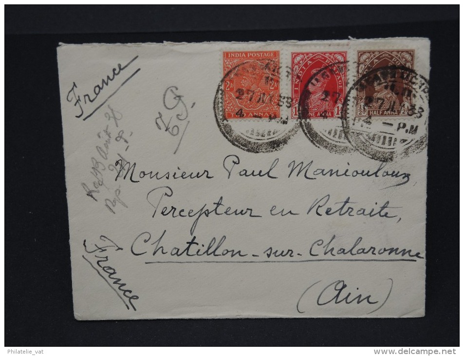 INDE Anglaise - Lot De 4 Lettres - A étudier - Lot N° 2847 - 1911-35 Koning George V