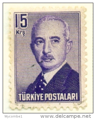 TURKEY  -  1948  President Inonu  15k  Used As Scan - Gebraucht