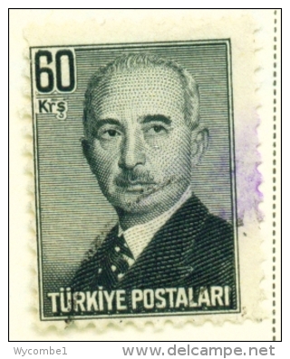 TURKEY  -  1948  President Inonu  60k  Used As Scan - Gebraucht