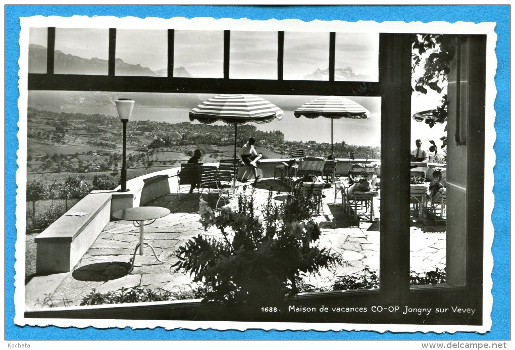 OV914, Jongny, Vevey, Maison De Vacances COOP, Animée, No1688, Circulée 1956 - Jongny