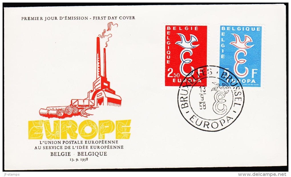 1958. EUROPA FDC 13.9.58.  (Michel: 1117-1118) - JF125127 - Ohne Zuordnung