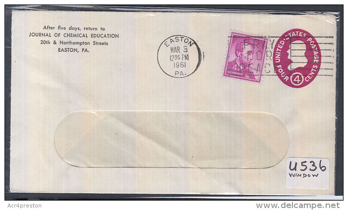 A5384 USA 1961, Pre-paid Cover From Easton - 1961-80