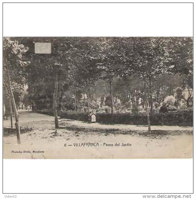 LNTP8006-LFT3449.Tarjeta Postal De LEON.Plantas Y Arboles El LOS JARDINES DEL PASEO.Villafranca Del BIERZO.Leon - León