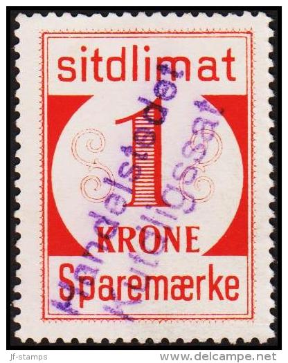 1939. Sparemærke Sitdlimat. 1 Kr. Handelstedet Kutdligssat.  (Michel: ) - JF127644 - Pacchi Postali