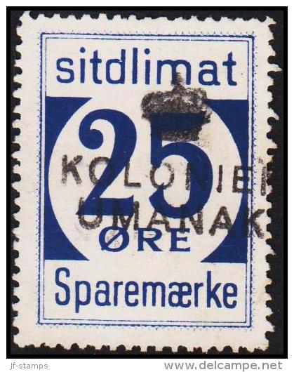 1939. Sparemærke Sitdlimat. 25 ØRE KOLONIEN UMANAK.  (Michel: ) - JF127669 - Parcel Post