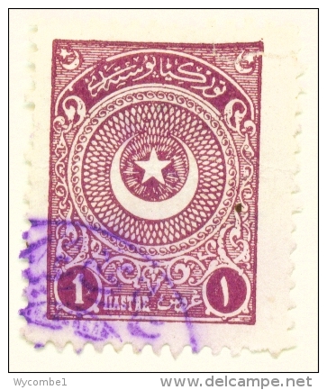 TURKEY  -  1923  Crescent And Star  1pi  Used As Scan - Gebraucht