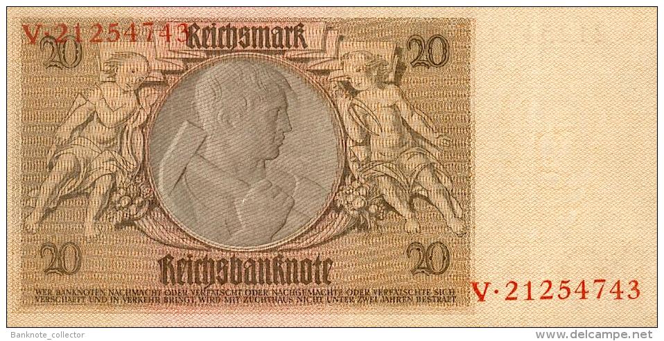 Deutschland, Germany - 20 Reichsmark, Ro.174 A , ( Serie E/V ) XF - UNC, 1930 ! - 20 Reichsmark