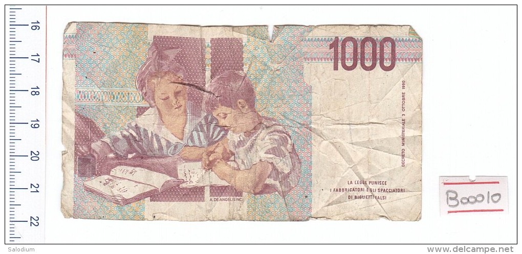 1990 - 1000 Lire Montessori - Italia - Banconota Banknote - 1000 Lire