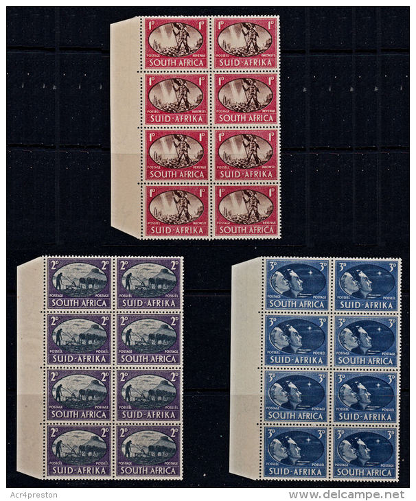 B5025 SOUTH AFRICA 1945, SG 108-110 Victory  MNH Block Of 8 - Neufs
