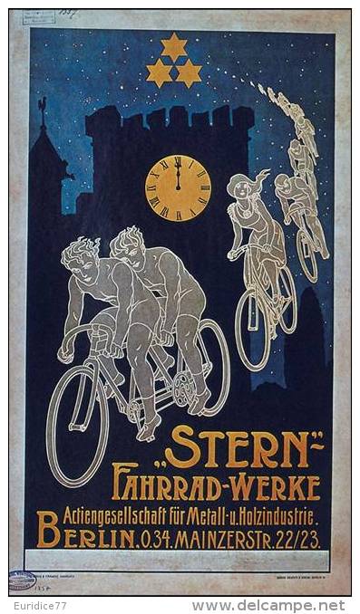 MAGNET (FRIDGE MAGNET) SIZE.7X5 CM. APROX -  Vintage Advertising Cycles - Sport