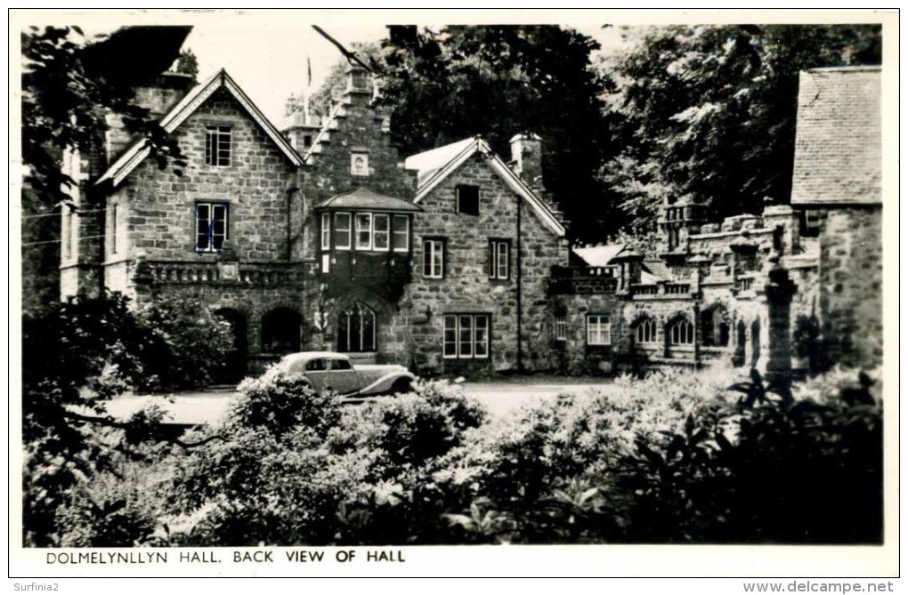 GWYNEDD - DOLGELLY - DOLMELYNLLYN, BACK VIEW OF HALL RP Gwy295 - Caernarvonshire