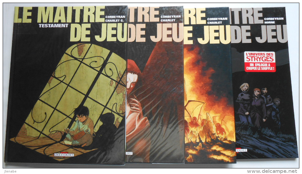 MAITRE DE JEU ( LE ) Lot Des Tomes 1 3 4 Et 6 EO Par Corbeyran Charlet Horn - Lots De Plusieurs BD