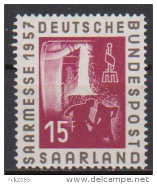 Saarland 1957 MiNr.400 ** Postfr. Intern. Saarmesse ( 2218 ) Günstige Versandkosten - Unused Stamps