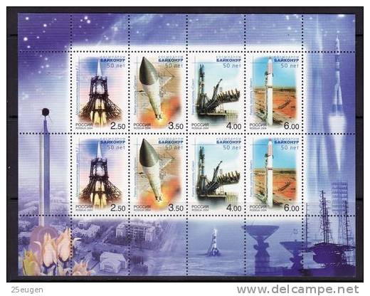 RUSSIA 2004  MICHEL NO:1220-3 Ms  MNH - Nuevos