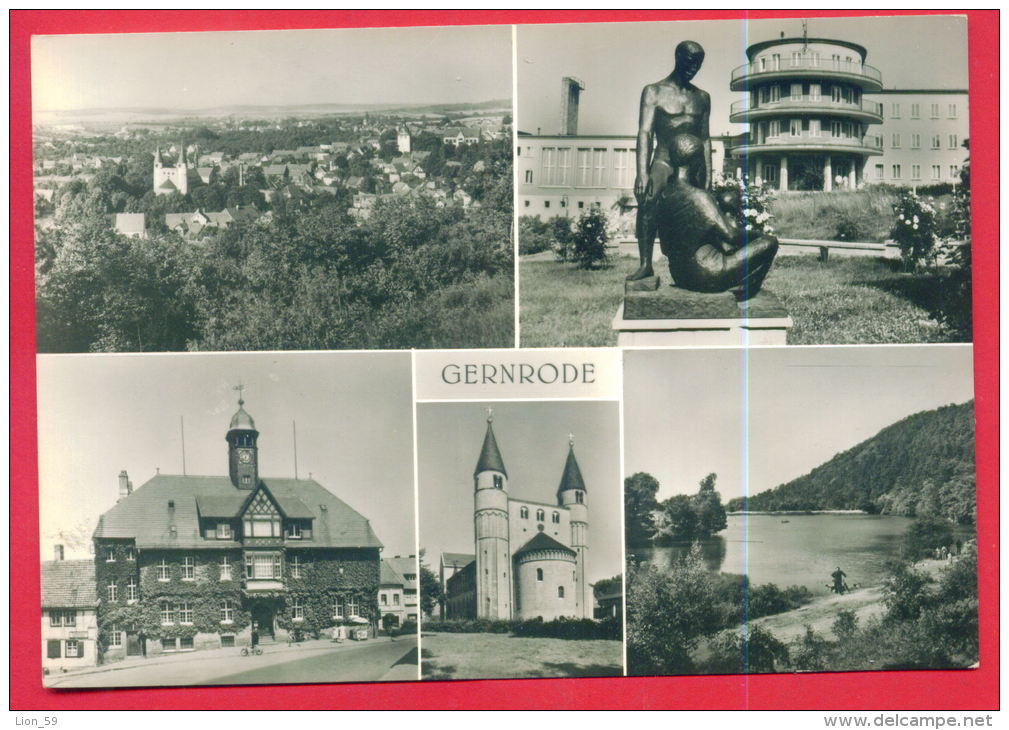 161762 / Luftkurort Gernrode / Harz ( Kr. Quedlinburg ) - FDGB FERIENHEIM " FRITZ HECKERT " RATHAUS PANORAMA Germany - Quakenbrueck