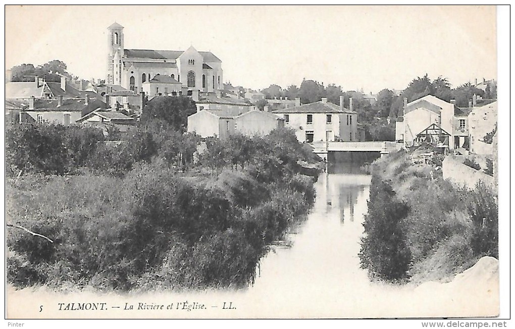 TALMONT - La Rivière Et L´Eglise - Talmont Saint Hilaire