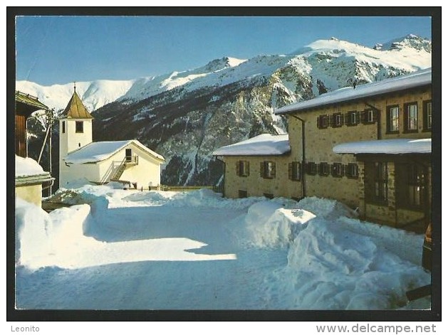 WERGENSTEIN GR Casti Schams Hinterrhein Ferienheim PIZ VIZAN 1983 - Casti-Wergenstein