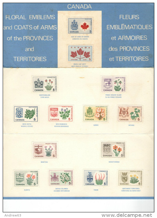 CANADA - 1967 - CENTENNIAL STAMPS SOUVENIR CARD - Jahressätze Der Kanad. Post