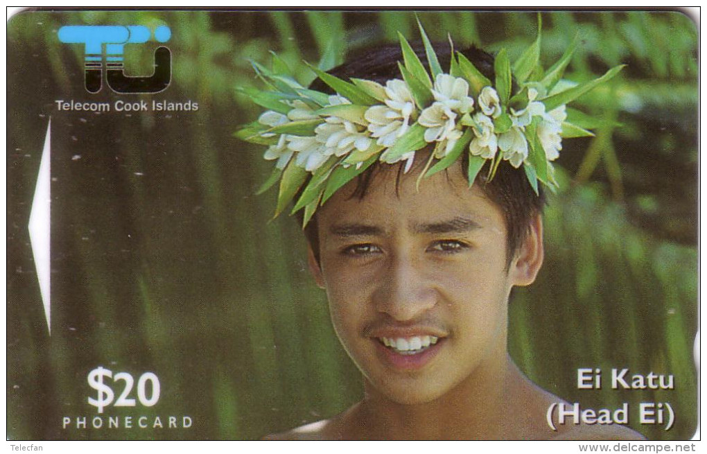 COOK ISLANDS JEUNE HOMME YOUNG MAN 20$ UT GPT N° 02CID... - Isole Cook