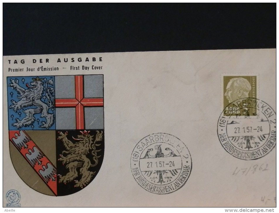 47/862      FDC   1957 - Lettres & Documents