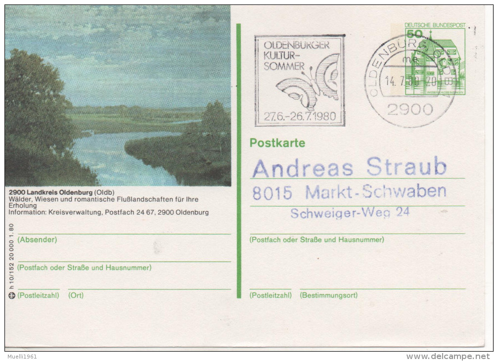 Nr. 3882,  Ganzsache Deutsche Bundespost,  Neumünster - Illustrated Postcards - Used