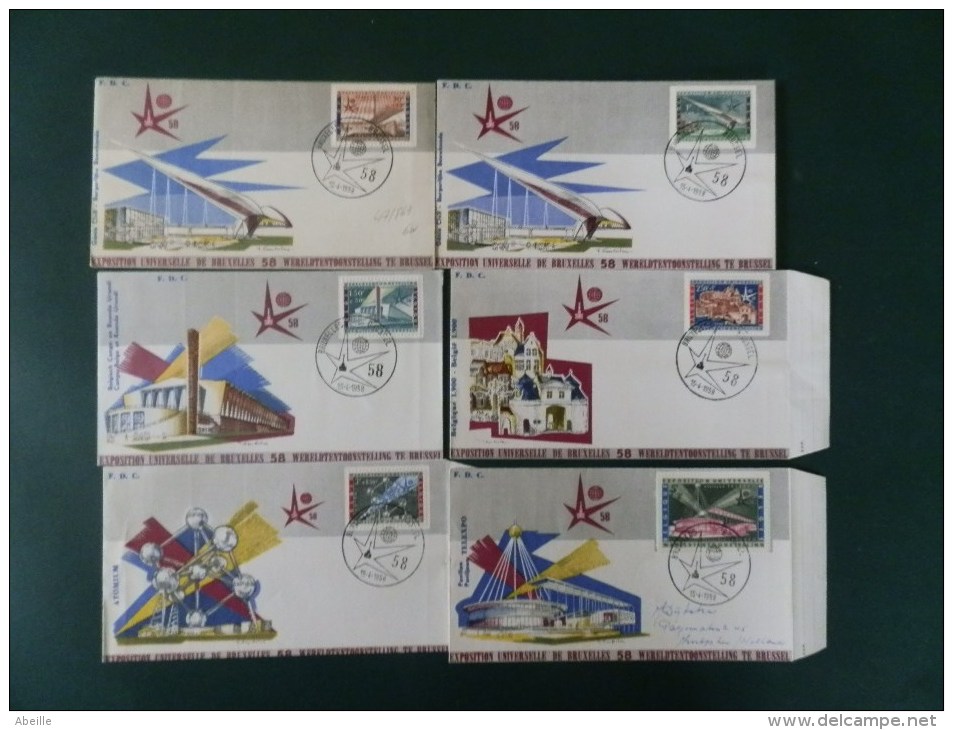 47/869   SERIE SUR  FDC  1958 - 1958 – Brussel (België)