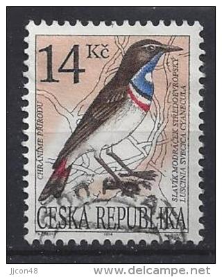 Czech-Republic  1994  Birds; Bluethroat  (o)  Mi.51 - Used Stamps