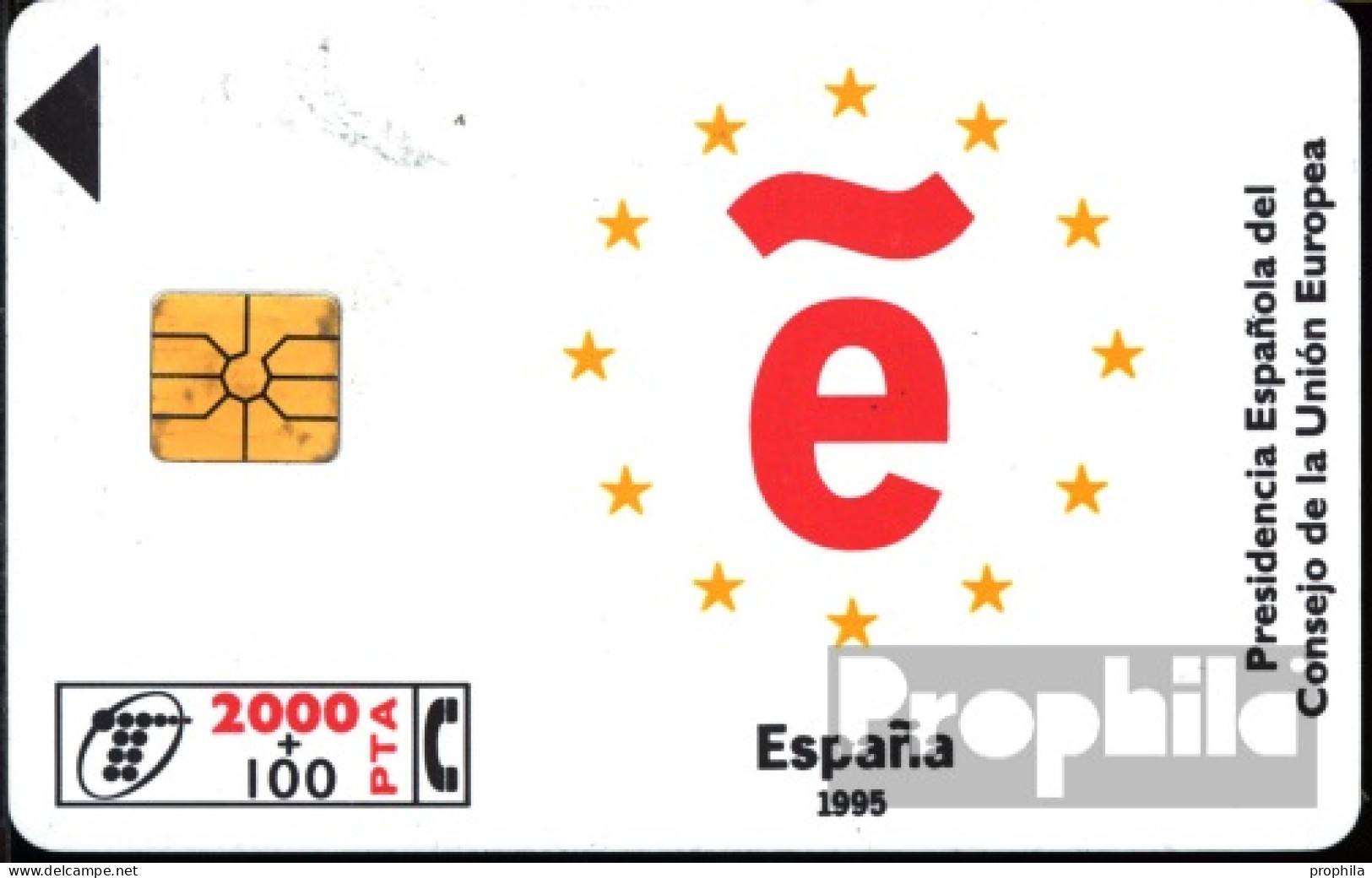 Spanien 1370 2000+100 Pesetas Gebraucht Europarat 1995 - Otros & Sin Clasificación