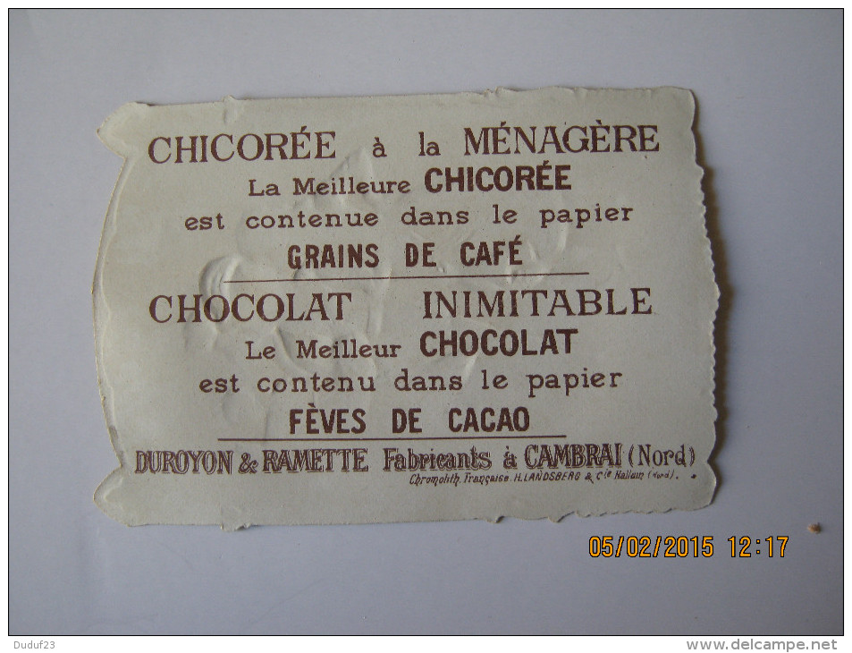 CHROMO DECOUPI GAUFREE DUROYON RAMETTE CHICOREE  CHOCOLAT CAMBRAI FAUST 2 DIABLE LUCIFER MEPHISTOPHELES    Imp Landsberg - Duroyon & Ramette