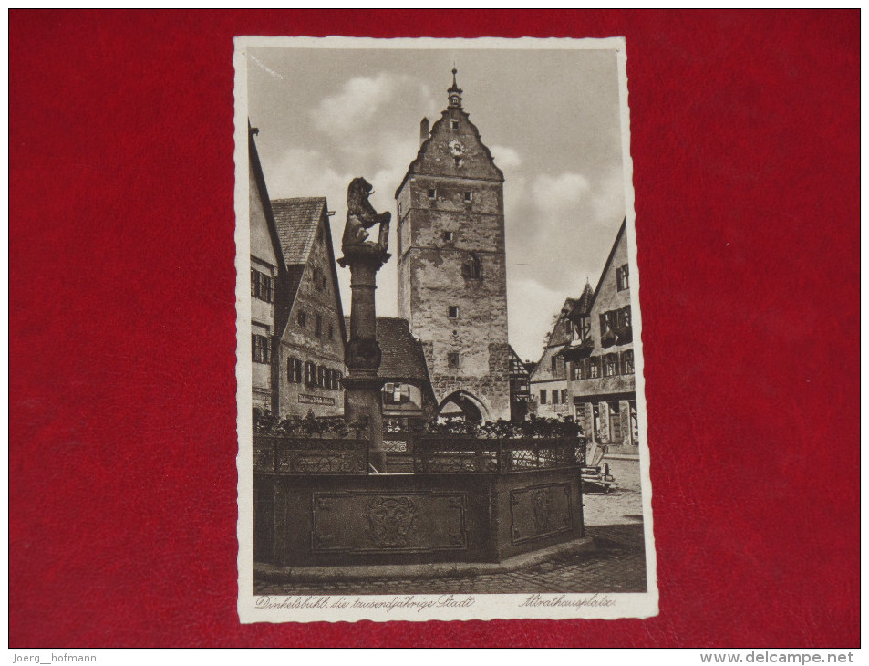 Dinkelsbühl Die Tausendjährige Stadt Altrathausplatz Ansbach Bayern Gebraucht Used Germany Postkarte Postcard - Ansbach