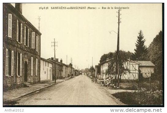 SAINT REMY En BOUZEMONT - Rue De Gendarmerie Velo Bike Police Um 1910 - Saint Remy En Bouzemont