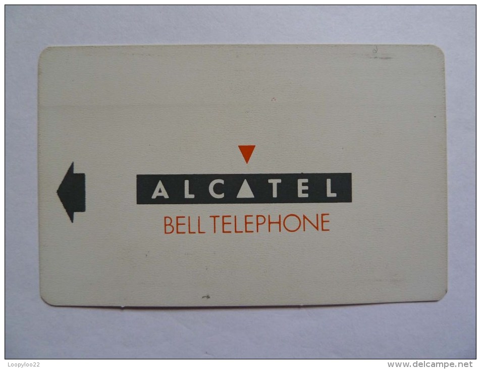 BELGIUM - Alcatel - Lab System Test Card - Plastic With Barcode - Mint - Extremely RARE - Dienst & Test