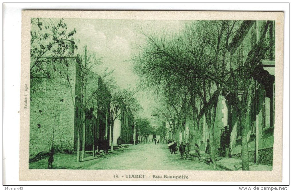 CPSM TIARET (Algérie) - Rue Beaupetre - Tiaret