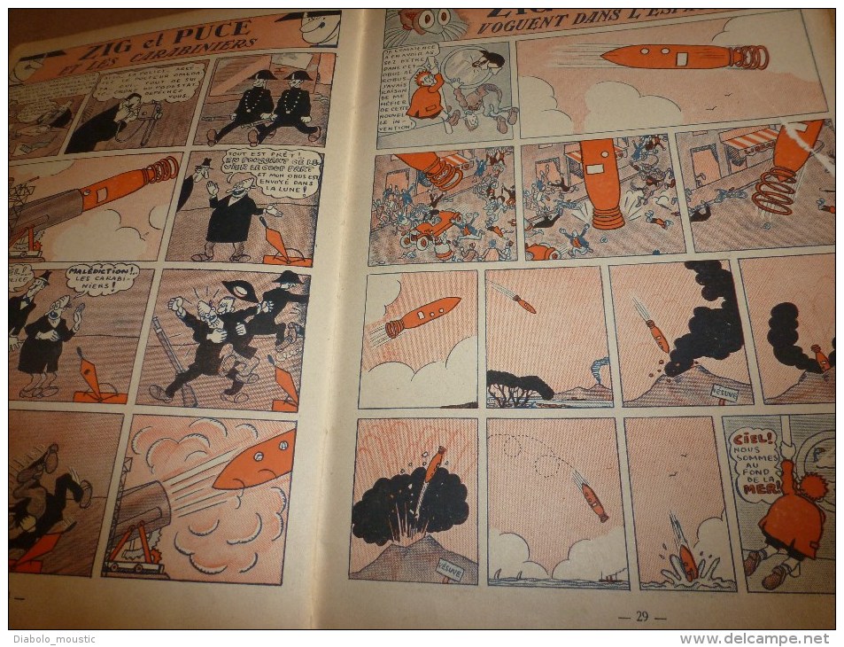 1929    ZIG ET PUCE MILLIONNAIRES par Alain Saint-Ogan ,   Imprimerie Maillet