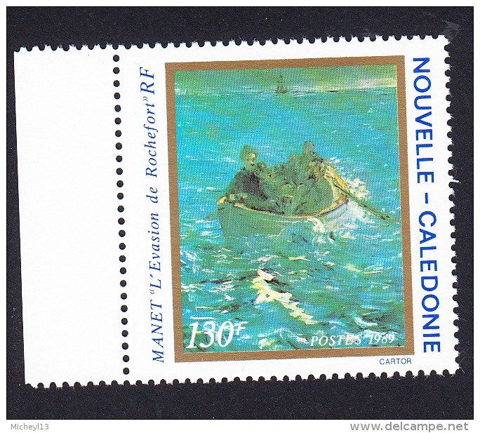Timbres  N°Yvert 585/586 ** De Nouvelle Calédonie En 1989--Peinture- Manet Et Courbet - Neufs