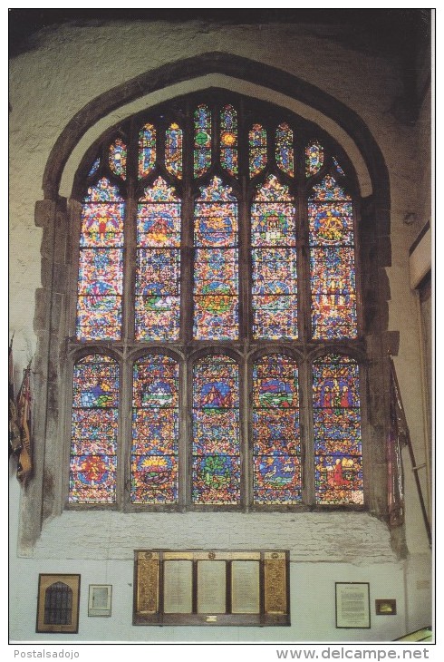 (UK204) RYE. ST. MARY'S CHURCH. BENEDICITE WINDOW - Rye