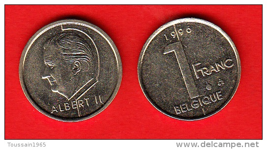 Monnaie  De Circulation Belgique (réf 112) 1 Franc Acier,type Elstrom + 1996  Fr + - 1 Frank