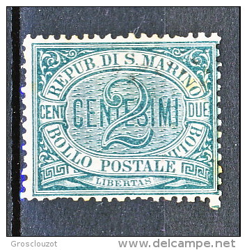 San Marino 1877 N. 1 C. 2 Verde MH - Ongebruikt