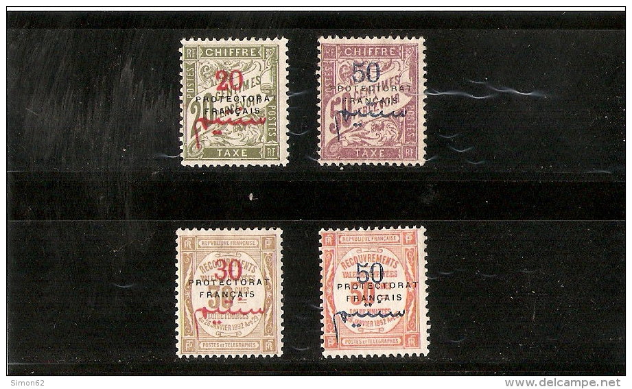 MAROC  TIMBRE POSTE TAXE  LOT  N°20 ET 22 ET 25/26  NEUF *  DE   1915 - Airmail