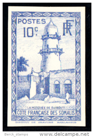 COTE FRANCAISE DES SOMALIS - N° 152. - Essai En Bleu - La Mosquée De Djibouti. - Autres & Non Classés