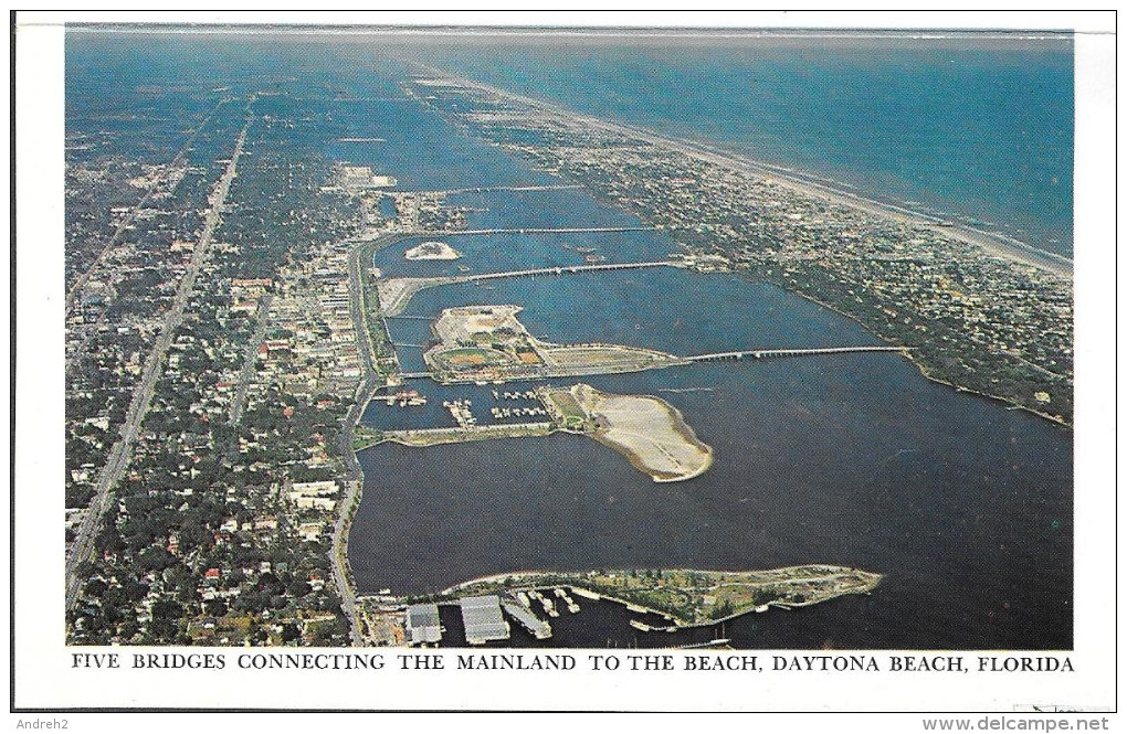 DAYTONA BEACH - FLORIDA - THE WORLD FAMOUS BEACH - SOUVENIR FOLDER OF DAYTONA - POCHETTE SOUVENIR DÉPLIANTE - 13 VIEWS - Daytona