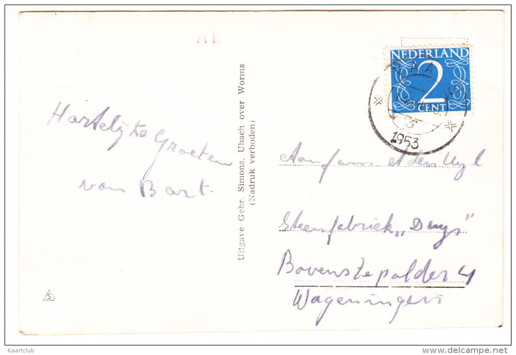 Vaals - 1953 - 3 Medaillon Fotootjes Op Geografische Landkaart   -      Limburg/Nederland - Vaals