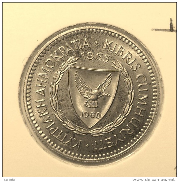 @Y@    Cyprus   50  Mills    1963    Proof  (2847) - Zypern